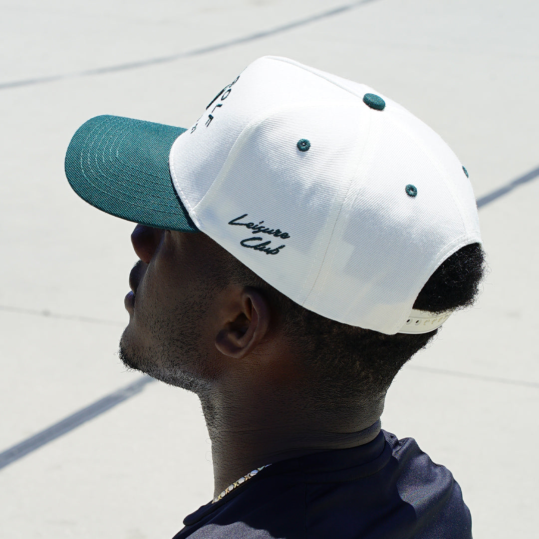 Cream Green Flag Hat
