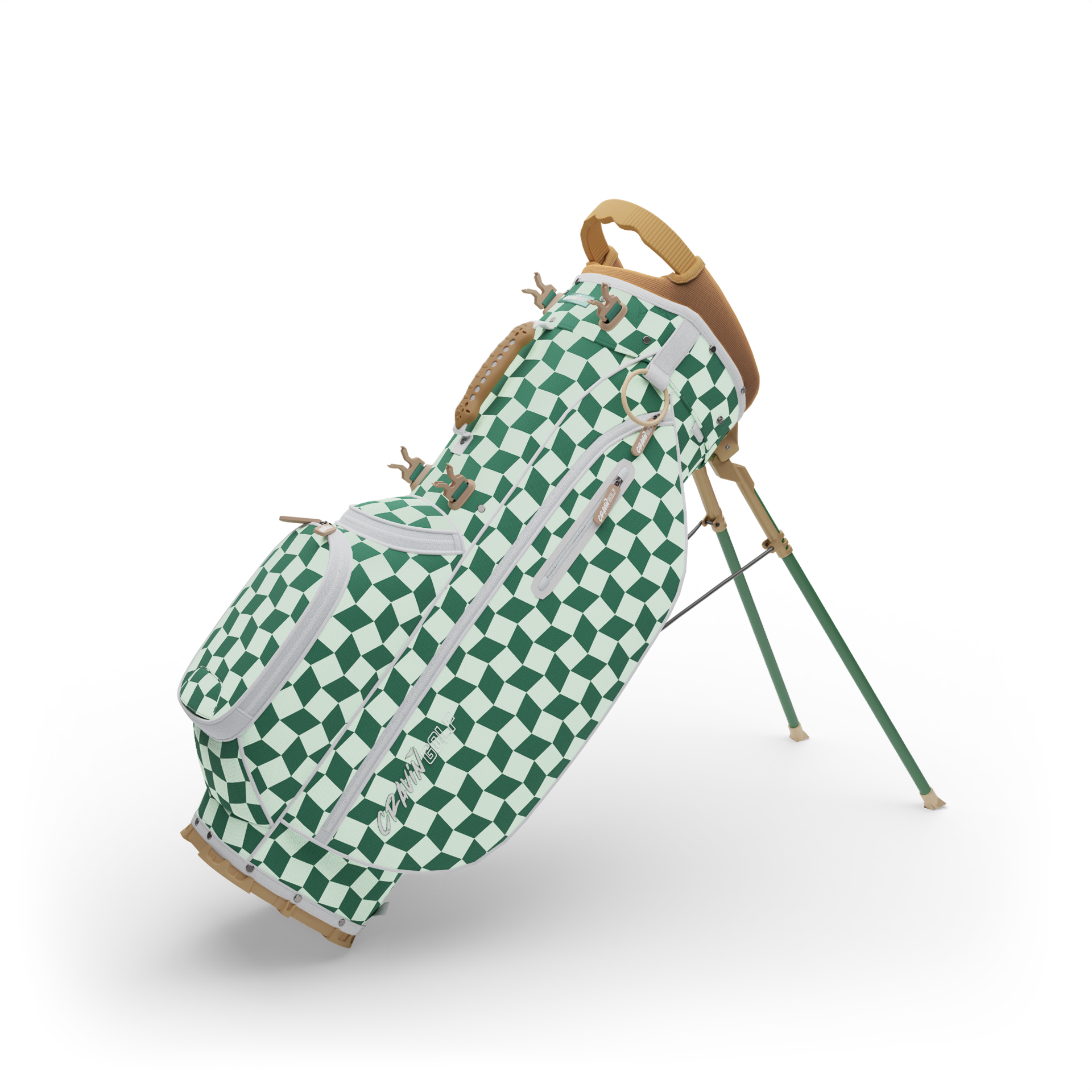 CRAVIN GOLF チェック柄キャディバッグ Cravin Golf Luxe Stand Bag | RockBottomGolf.com