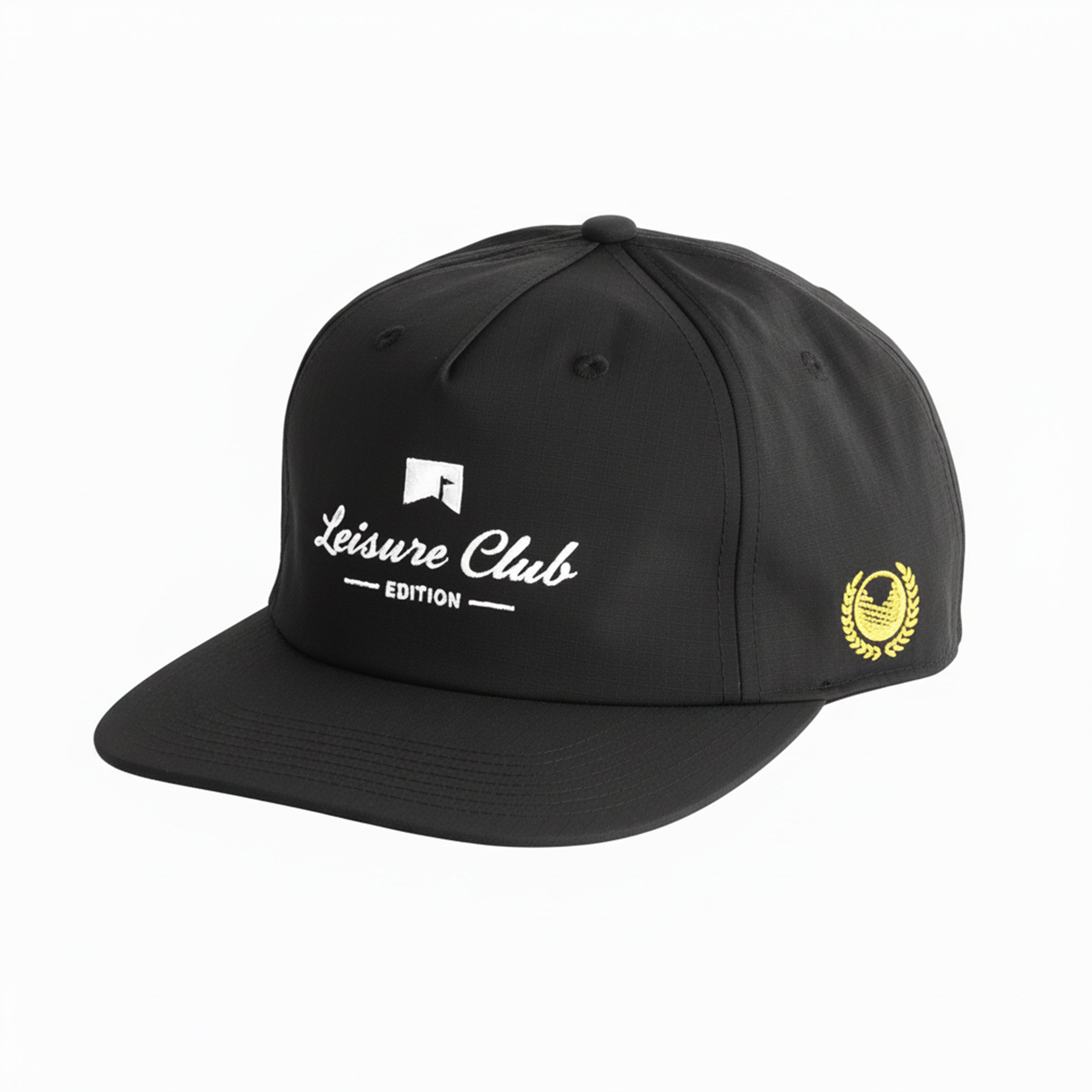 Leisure Club Edition Ripstop Snapback Black