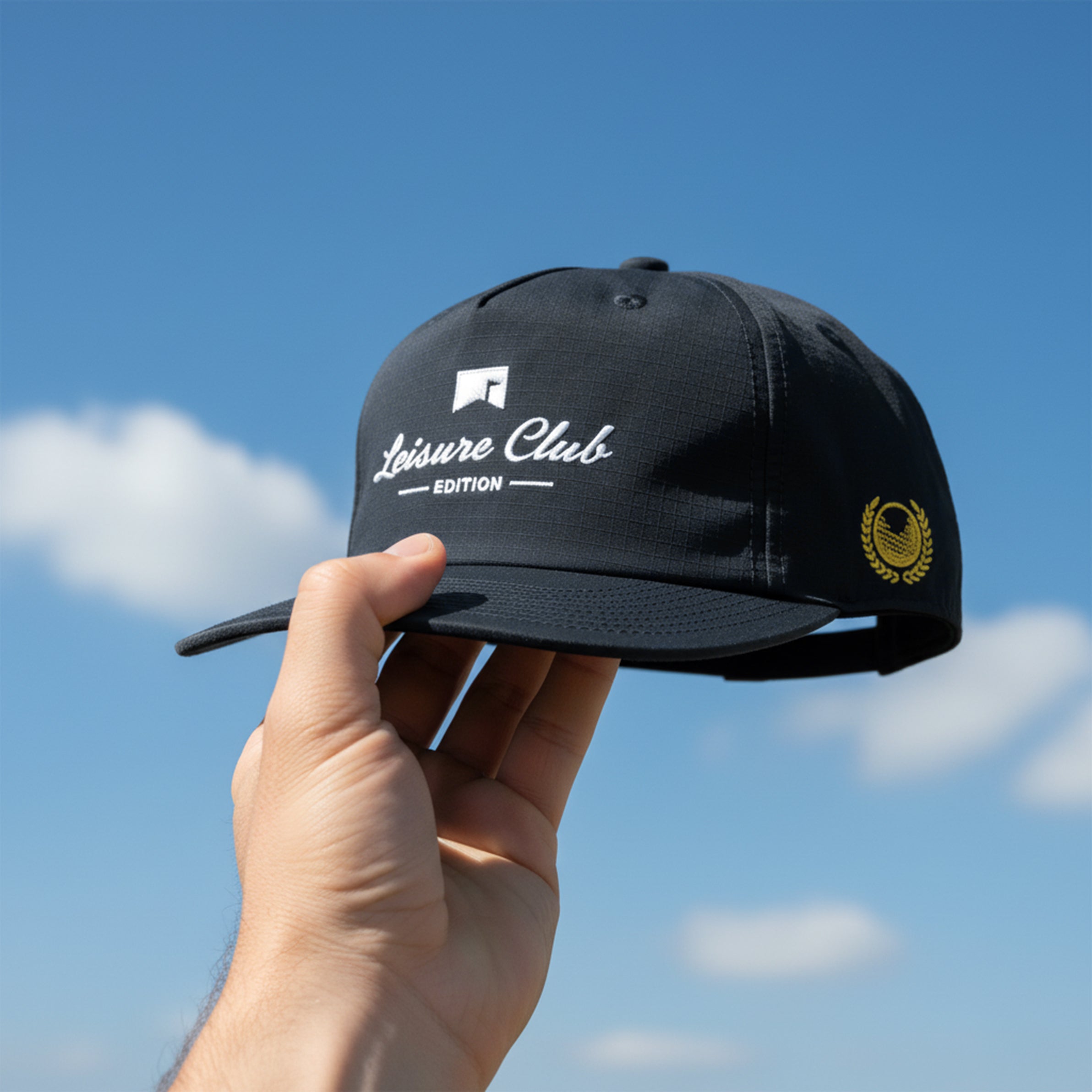 Leisure Club Edition Ripstop Snapback Black