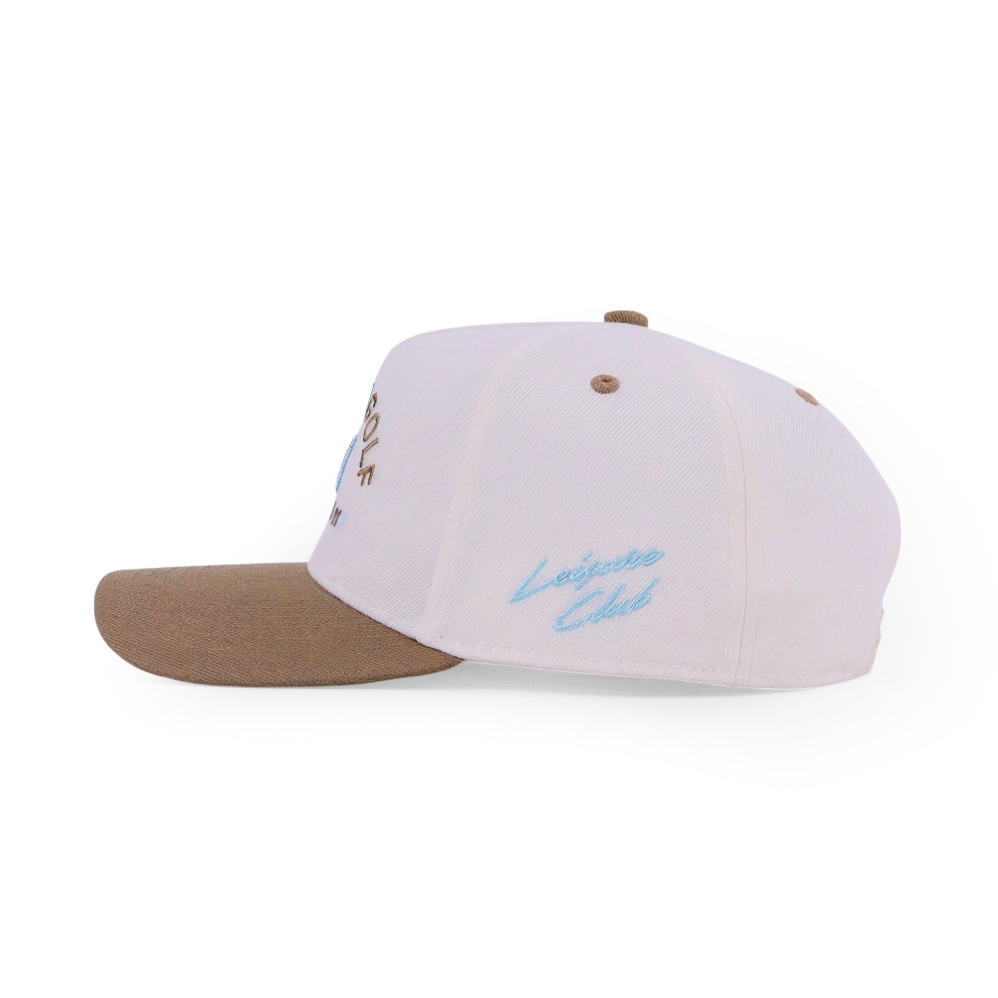 Cream Brown Flag Hat