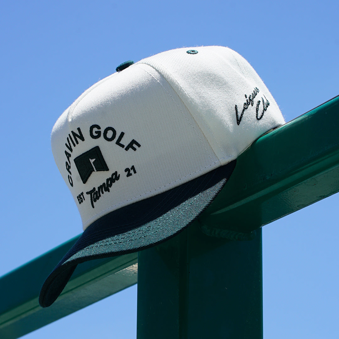 Cream Green Flag Hat