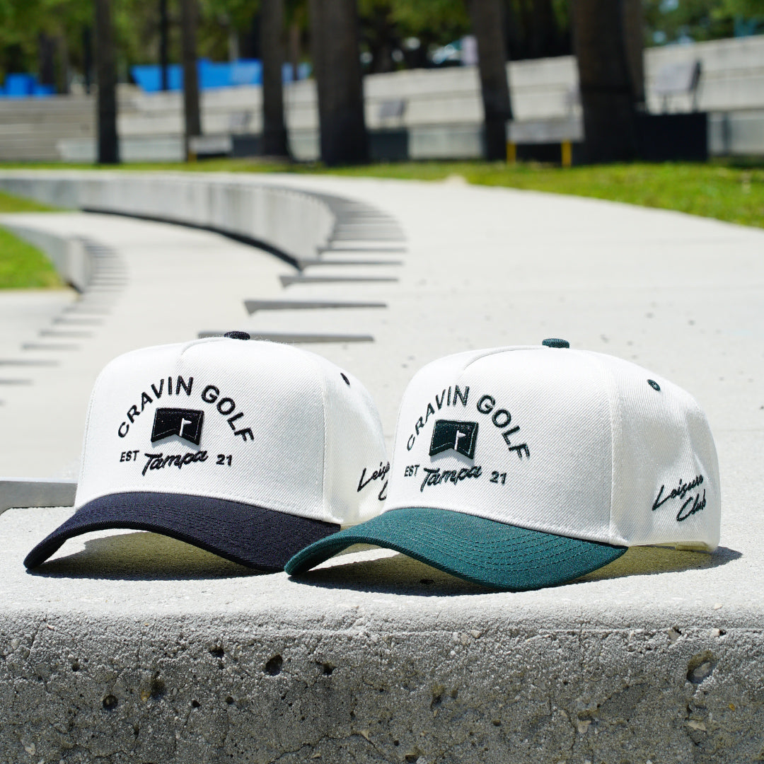 Cream Green Flag Hat